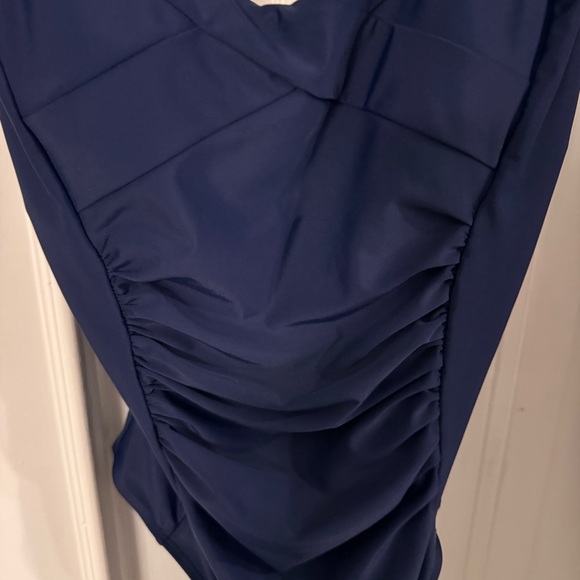 CUPSHE Women’s Blue One Piece Swimsuit Tummy Control NWT Size L - Picture 5 of 11